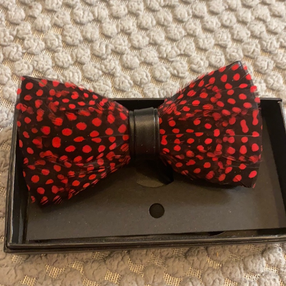 Feather bow tie holiday collection